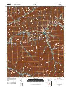 Wallins Creek Kentucky Historical topographic map, 1:24000 scale, 7.5 X 7.5 Minute, Year 2010