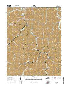 Wayland Kentucky Current topographic map, 1:24000 scale, 7.5 X 7.5 Minute, Year 2016