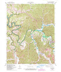 West Liberty Kentucky Historical topographic map, 1:24000 scale, 7.5 X 7.5 Minute, Year 1977