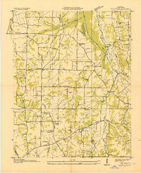 Westplains Kentucky Historical topographic map, 1:24000 scale, 7.5 X 7.5 Minute, Year 1936