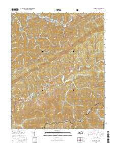 Whitesburg Kentucky Current topographic map, 1:24000 scale, 7.5 X 7.5 Minute, Year 2016