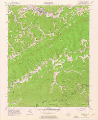 Whitesburg Kentucky Historical topographic map, 1:24000 scale, 7.5 X 7.5 Minute, Year 1954