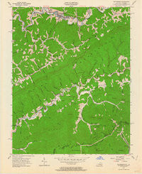 Whitesburg Kentucky Historical topographic map, 1:24000 scale, 7.5 X 7.5 Minute, Year 1954