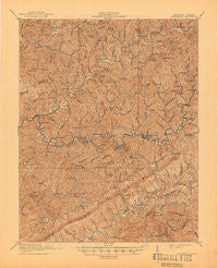 Whitesburg Kentucky Historical topographic map, 1:62500 scale, 15 X 15 Minute, Year 1915