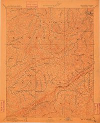 Whitesburg Kentucky Historical topographic map, 1:125000 scale, 30 X 30 Minute, Year 1892