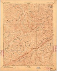 Whitesburg Kentucky Historical topographic map, 1:125000 scale, 30 X 30 Minute, Year 1892