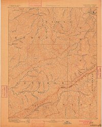 Whitesburg Kentucky Historical topographic map, 1:125000 scale, 30 X 30 Minute, Year 1892