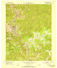 Whitley City Kentucky Historical topographic map, 1:24000 scale, 7.5 X 7.5 Minute, Year 1952