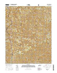 Wiborg Kentucky Current topographic map, 1:24000 scale, 7.5 X 7.5 Minute, Year 2016