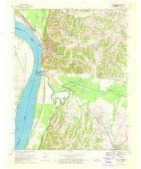 Wickliffe Kentucky Historical topographic map, 1:24000 scale, 7.5 X 7.5 Minute, Year 1970