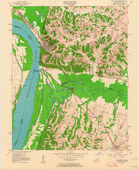 Wickliffe Kentucky Historical topographic map, 1:24000 scale, 7.5 X 7.5 Minute, Year 1951