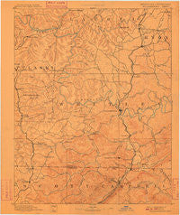 Williamsburg Kentucky Historical topographic map, 1:125000 scale, 30 X 30 Minute, Year 1894