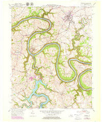 Wilmore Kentucky Historical topographic map, 1:24000 scale, 7.5 X 7.5 Minute, Year 1952