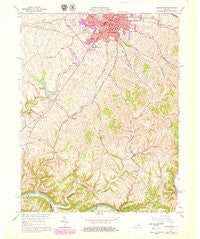 Winchester Kentucky Historical topographic map, 1:24000 scale, 7.5 X 7.5 Minute, Year 1965