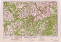 Winchester Kentucky Historical topographic map, 1:250000 scale, 1 X 2 Degree, Year 1957
