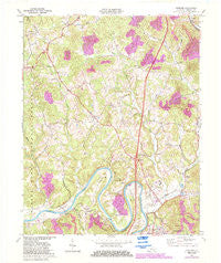 Wofford Kentucky Historical topographic map, 1:24000 scale, 7.5 X 7.5 Minute, Year 1969