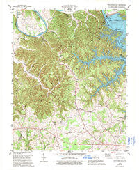 Wolf Creek Dam Kentucky Historical topographic map, 1:24000 scale, 7.5 X 7.5 Minute, Year 1978