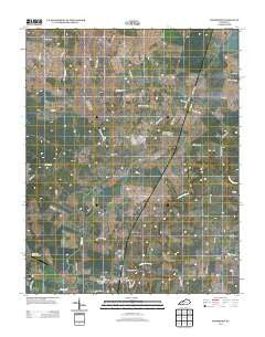 Woodburn Kentucky Historical topographic map, 1:24000 scale, 7.5 X 7.5 Minute, Year 2013