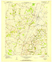 Woodburn Kentucky Historical topographic map, 1:24000 scale, 7.5 X 7.5 Minute, Year 1951