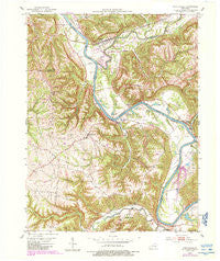 Worthville Kentucky Historical topographic map, 1:24000 scale, 7.5 X 7.5 Minute, Year 1952