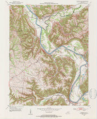 Worthville Kentucky Historical topographic map, 1:24000 scale, 7.5 X 7.5 Minute, Year 1952