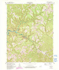 Wrigley Kentucky Historical topographic map, 1:24000 scale, 7.5 X 7.5 Minute, Year 1977