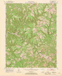 Wrigley Kentucky Historical topographic map, 1:24000 scale, 7.5 X 7.5 Minute, Year 1953