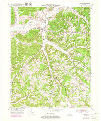 Yosemite Kentucky Historical topographic map, 1:24000 scale, 7.5 X 7.5 Minute, Year 1952