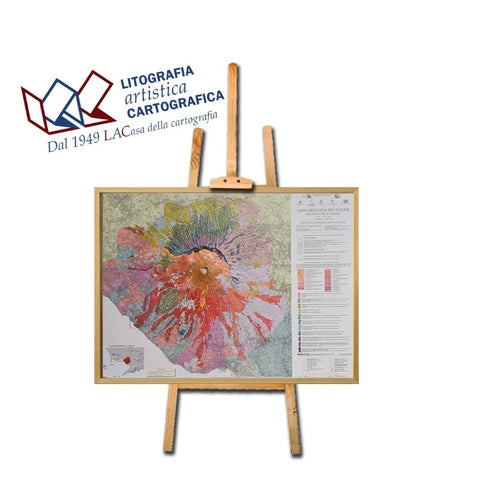 Buy map Vesuvius - Geological Raised Relief paper 69 x 91 cm