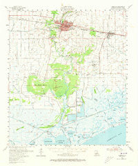 Abbeville Louisiana Historical topographic map, 1:62500 scale, 15 X 15 Minute, Year 1954