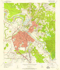 Alexandria Louisiana Historical topographic map, 1:24000 scale, 7.5 X 7.5 Minute, Year 1957