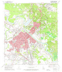 Alexandria Louisiana Historical topographic map, 1:24000 scale, 7.5 X 7.5 Minute, Year 1972