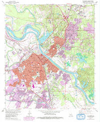 Alexandria Louisiana Historical topographic map, 1:24000 scale, 7.5 X 7.5 Minute, Year 1972