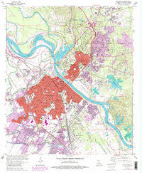 Alexandria Louisiana Historical topographic map, 1:24000 scale, 7.5 X 7.5 Minute, Year 1972