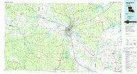 Alexandria Louisiana Historical topographic map, 1:100000 scale, 30 X 60 Minute, Year 1986