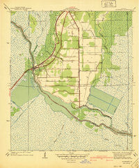 Allemands Louisiana Historical topographic map, 1:31680 scale, 7.5 X 7.5 Minute, Year 1940