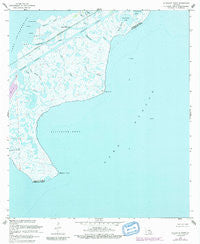 Alligator Point Louisiana Historical topographic map, 1:24000 scale, 7.5 X 7.5 Minute, Year 1968