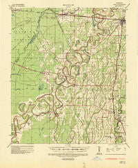 Alto Louisiana Historical topographic map, 1:62500 scale, 15 X 15 Minute, Year 1935