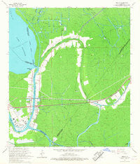 Amelia Louisiana Historical topographic map, 1:24000 scale, 7.5 X 7.5 Minute, Year 1966