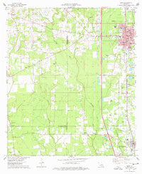 Amite Louisiana Historical topographic map, 1:24000 scale, 7.5 X 7.5 Minute, Year 1974