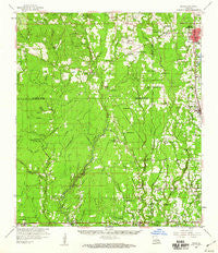 Amite Louisiana Historical topographic map, 1:62500 scale, 15 X 15 Minute, Year 1959