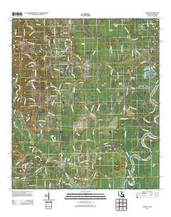 Angie Louisiana Historical topographic map, 1:24000 scale, 7.5 X 7.5 Minute, Year 2012