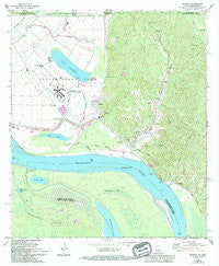 Angola Louisiana Historical topographic map, 1:24000 scale, 7.5 X 7.5 Minute, Year 1965