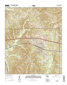 Arcadia Louisiana Current topographic map, 1:24000 scale, 7.5 X 7.5 Minute, Year 2015