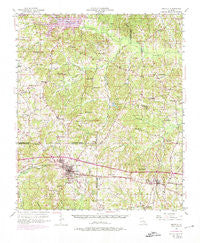 Arcadia Louisiana Historical topographic map, 1:62500 scale, 15 X 15 Minute, Year 1950