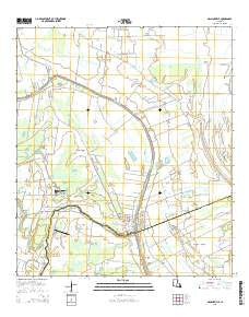 Arnaudville Louisiana Current topographic map, 1:24000 scale, 7.5 X 7.5 Minute, Year 2015