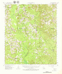 Ashland Louisiana Historical topographic map, 1:62500 scale, 15 X 15 Minute, Year 1957