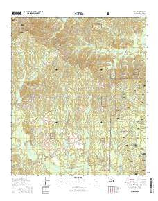 Atlanta Louisiana Current topographic map, 1:24000 scale, 7.5 X 7.5 Minute, Year 2015