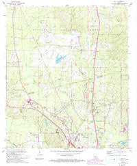 Ball Louisiana Historical topographic map, 1:24000 scale, 7.5 X 7.5 Minute, Year 1972