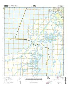 Barataria Louisiana Current topographic map, 1:24000 scale, 7.5 X 7.5 Minute, Year 2015